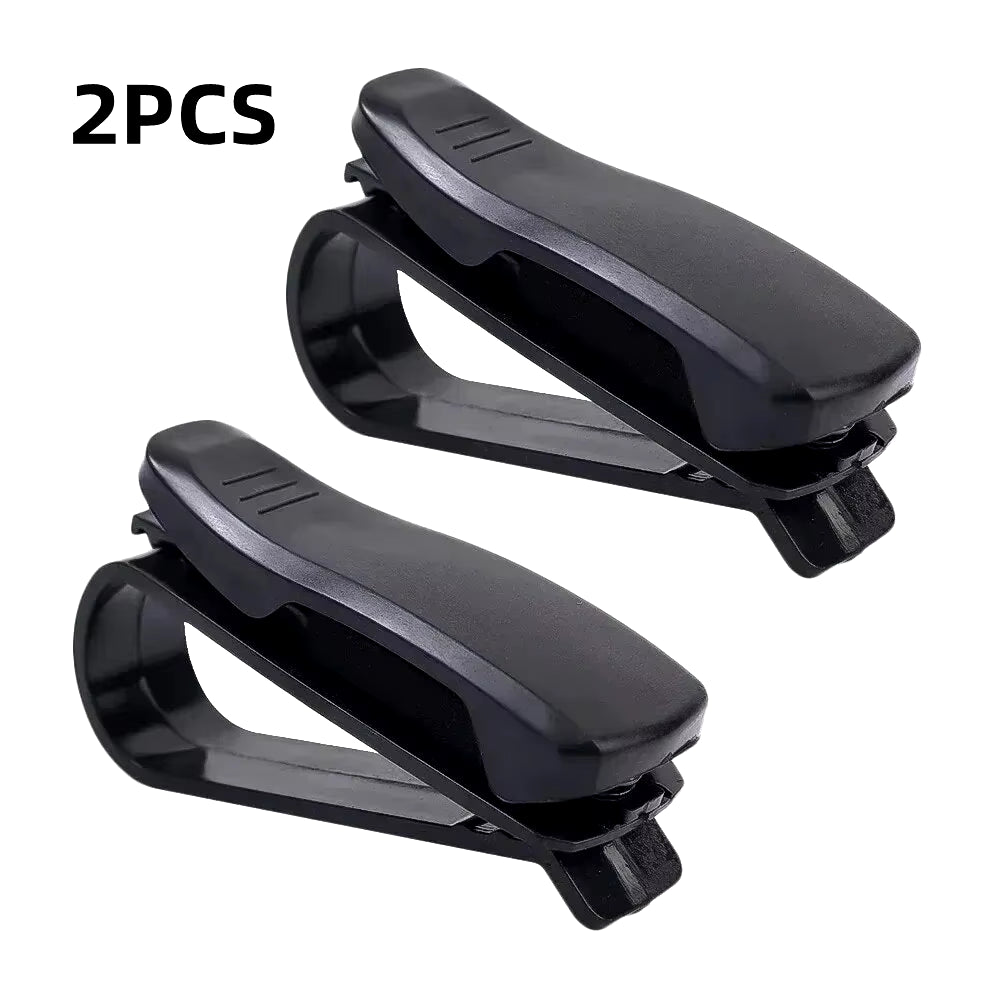 2PCS Universal Car Auto Sun Visor Glasses Box Sunglasses Clip Card Ticket Holder Fastener Pen Case Eyeglasses Clips Accessories