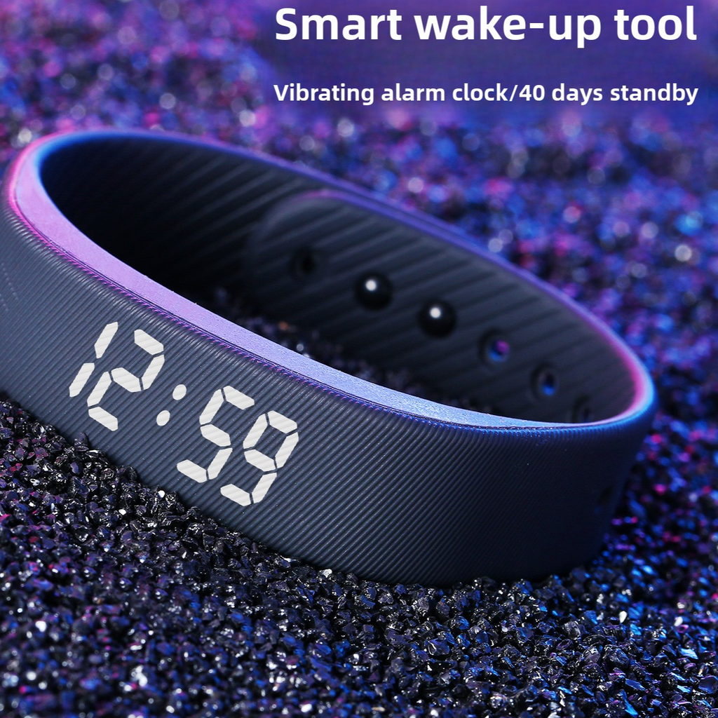 Sports Digital Watch with Vibration Alarm