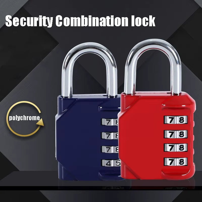 Travel Padlock Anti-Theft Backpack Small Padlock Resettable 3/4 Digit Combination Suitcase Password Code Lock Luggage Padlock