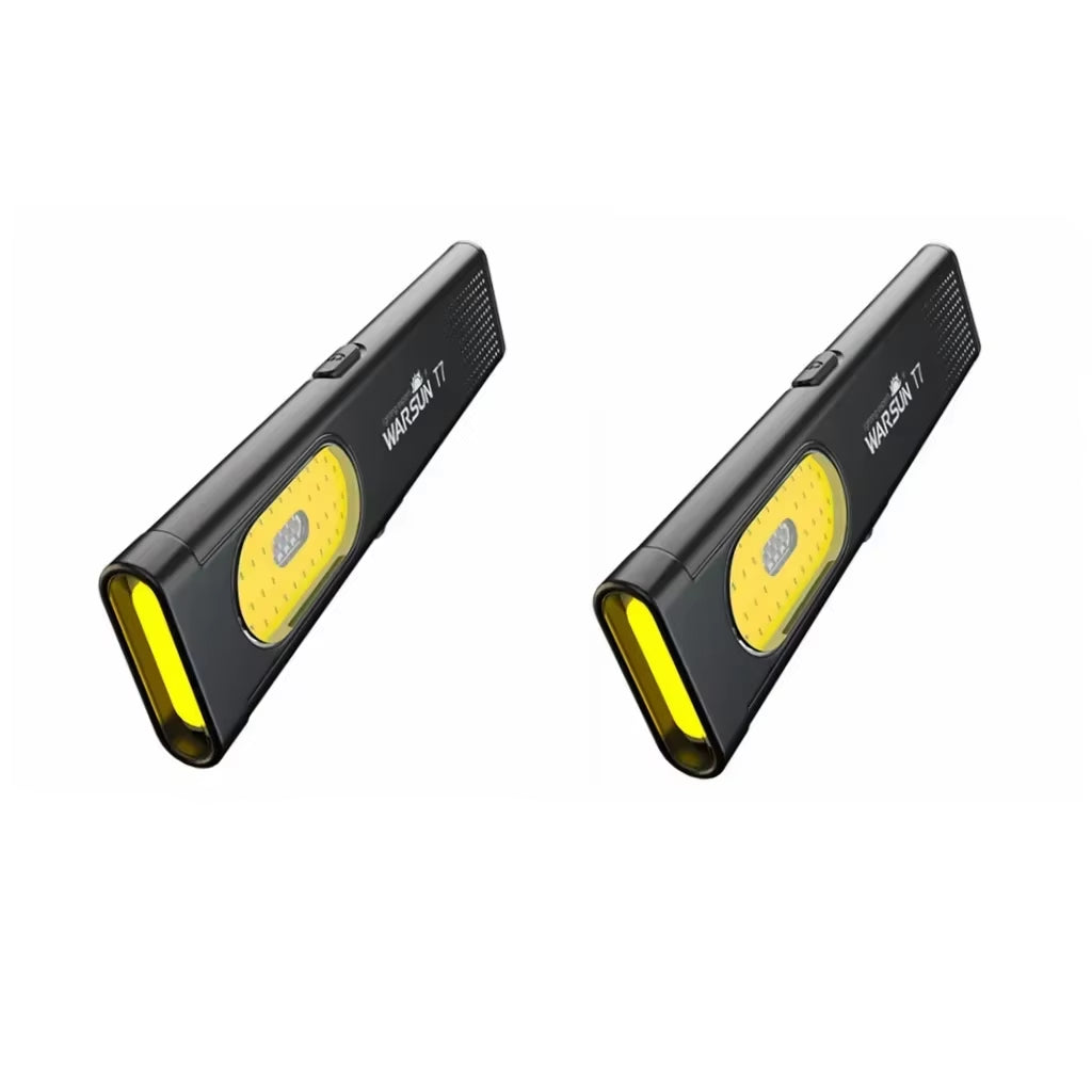 Warsun LED Keychain Flashlight USB-C Rechargeable 600Lm Portable Mini Torch Light Pocket Lantern Flood Work Light with Magnet