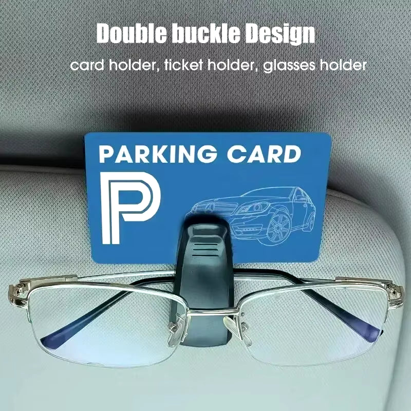 2PCS Universal Car Auto Sun Visor Glasses Box Sunglasses Clip Card Ticket Holder Fastener Pen Case Eyeglasses Clips Accessories