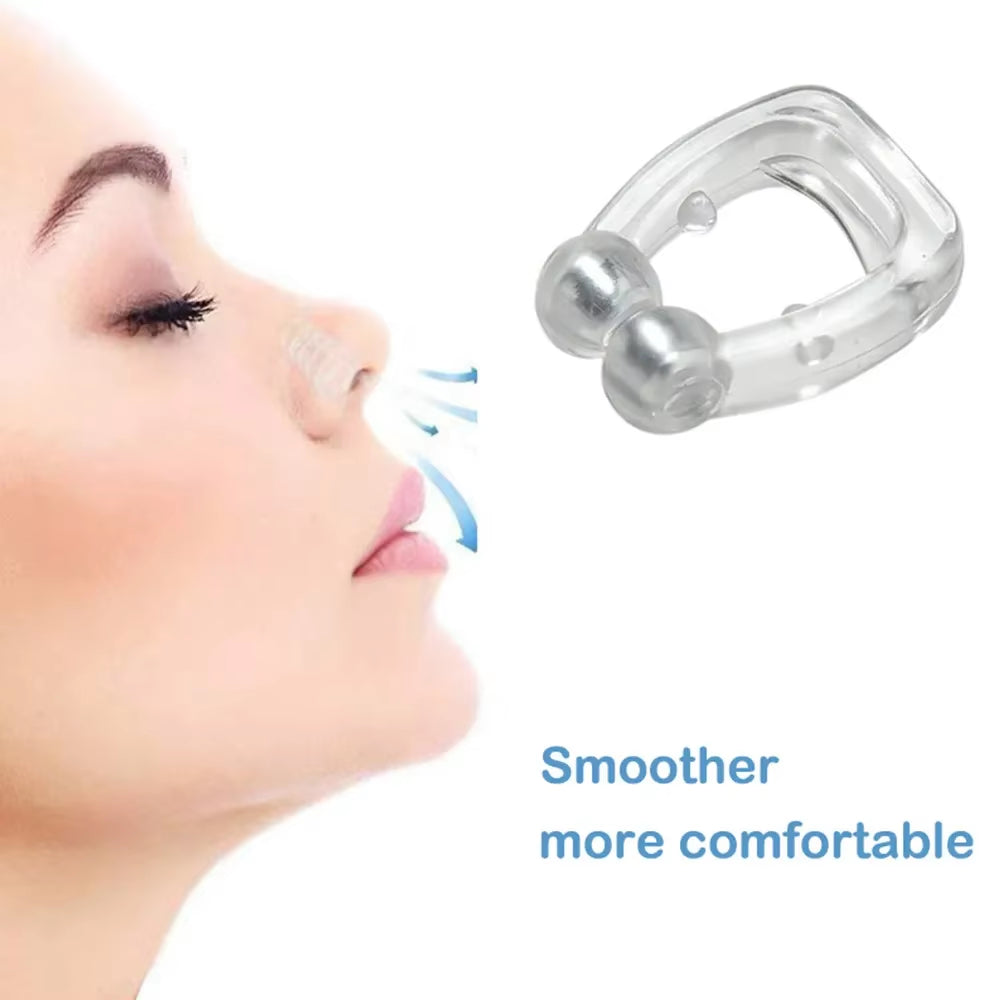 Hot anti Snoring Device Nose Clip Vent Blocker Silicone Snore Stop Ring Silent Snore Sleep Artifact Treatment Aid Night Sleeping