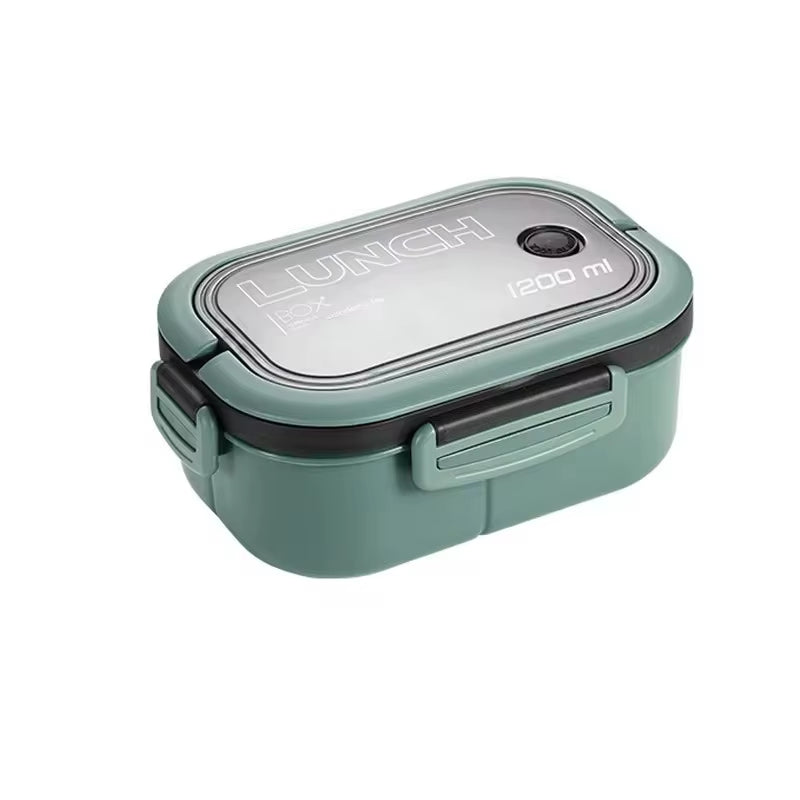 Kitchen Supplies: Single-Layer, Double-Layer Portable Fruit Food Box, Lunch Box with Fork Spoon and Spoon Preservation Box