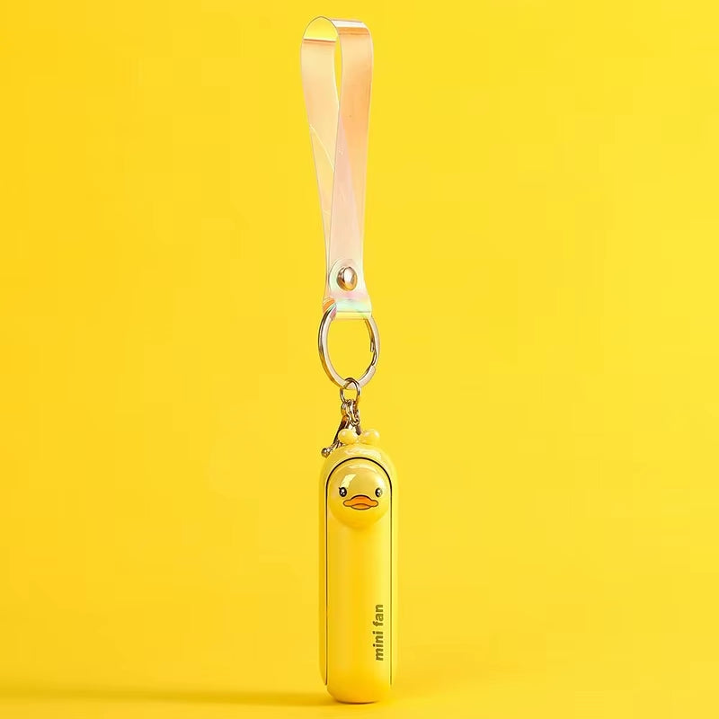 Cute Mini Fan Kipas Portable Hand Fold Bedside Office USB Charge Battery Table Desk Cooling