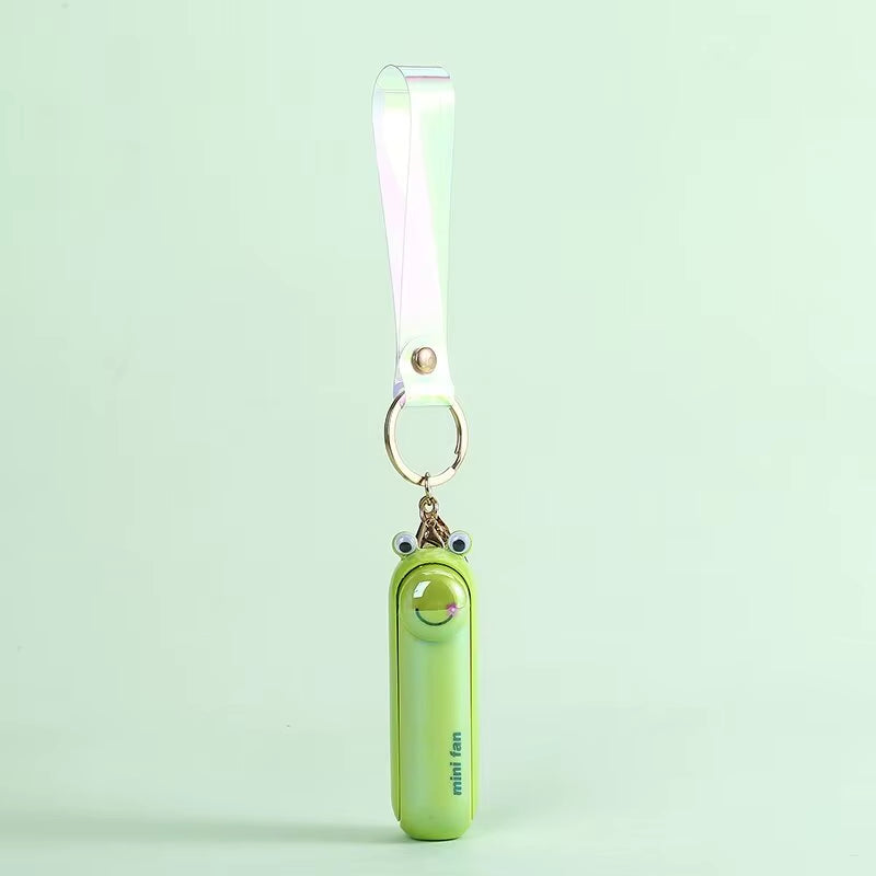 Cute Mini Fan Kipas Portable Hand Fold Bedside Office USB Charge Battery Table Desk Cooling