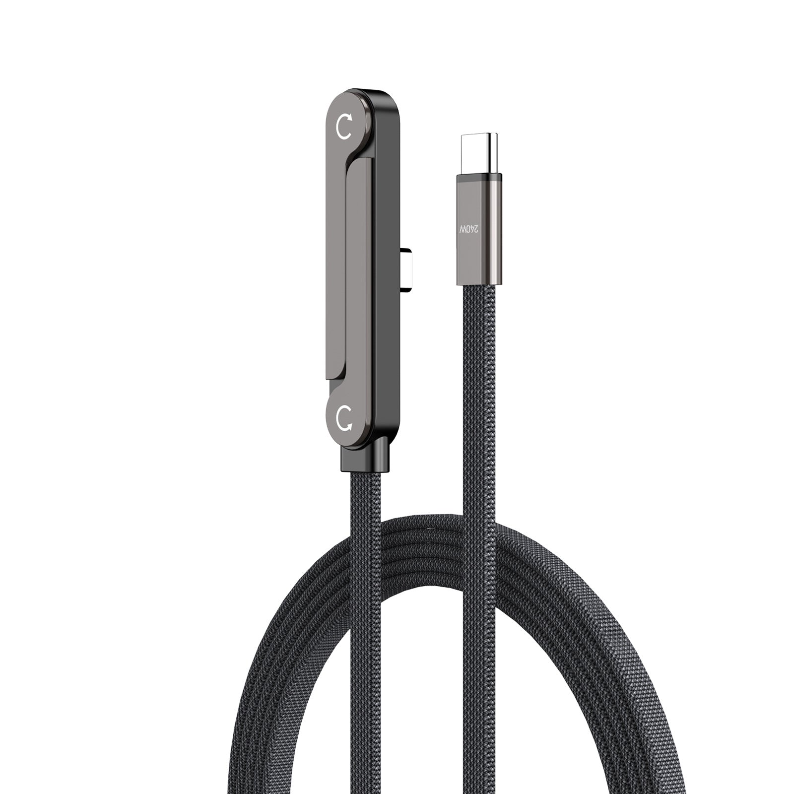 Folding stand, elbow braided charging cable