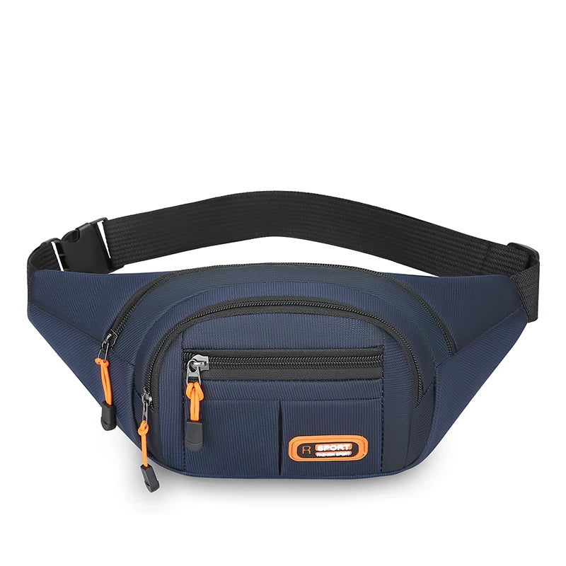 Multifunctional Mobile Waist Bag for Men and Women - Large Capacity, Splash-Resistant, and Durable for Construction and Business Use