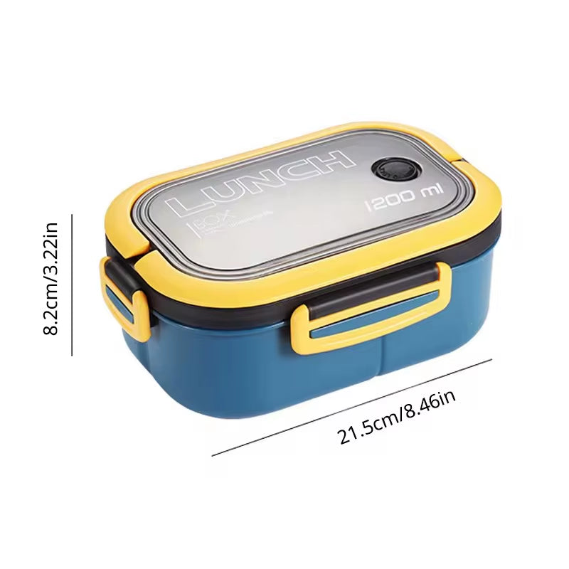 Kitchen Supplies: Single-Layer, Double-Layer Portable Fruit Food Box, Lunch Box with Fork Spoon and Spoon Preservation Box