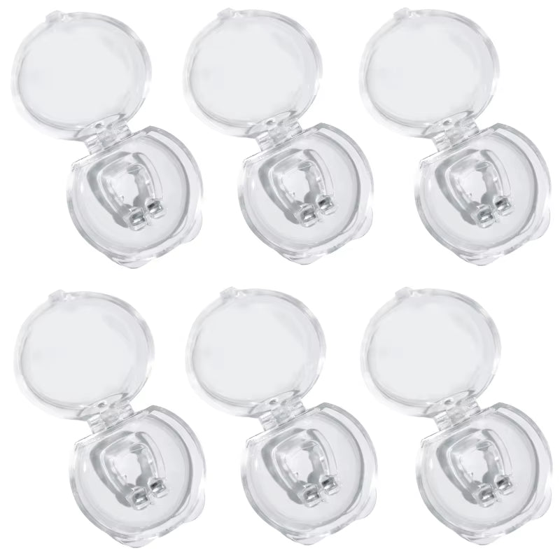 Hot anti Snoring Device Nose Clip Vent Blocker Silicone Snore Stop Ring Silent Snore Sleep Artifact Treatment Aid Night Sleeping