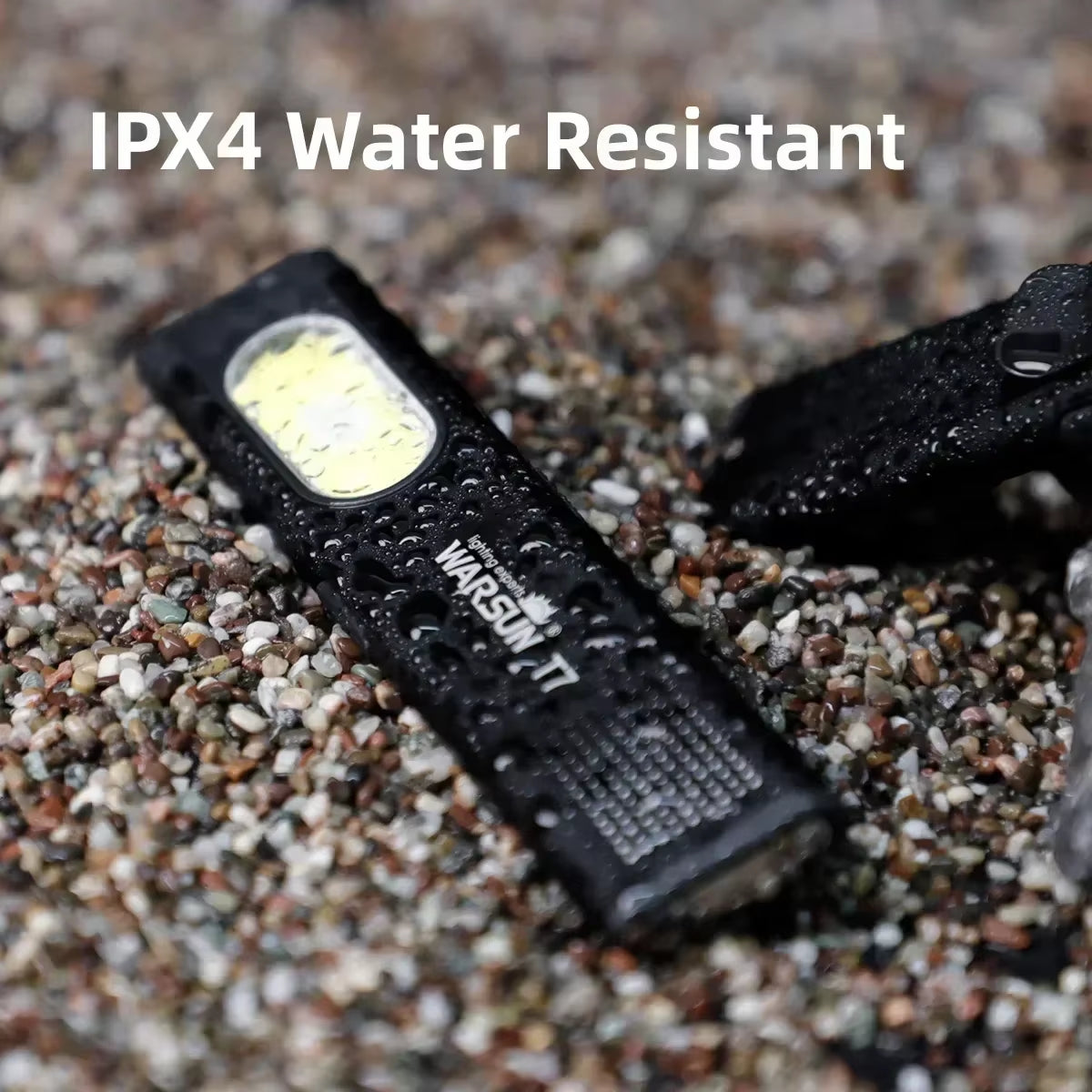 Warsun LED Keychain Flashlight USB-C Rechargeable 600Lm Portable Mini Torch Light Pocket Lantern Flood Work Light with Magnet