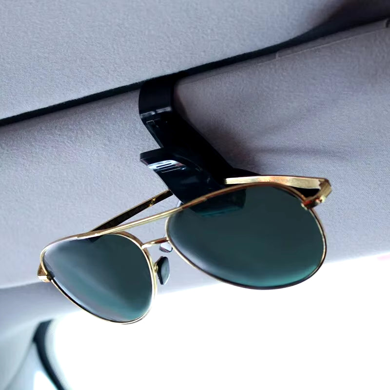 2PCS Universal Car Auto Sun Visor Glasses Box Sunglasses Clip Card Ticket Holder Fastener Pen Case Eyeglasses Clips Accessories