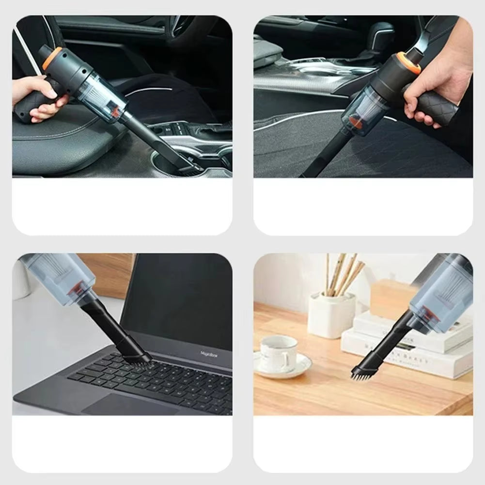 Wireless Car Vacuum Cleaner 120W Cordless Dust Handheld Auto Portabale Vacuum High-Power Vacuum Cleaner for Home Office Car