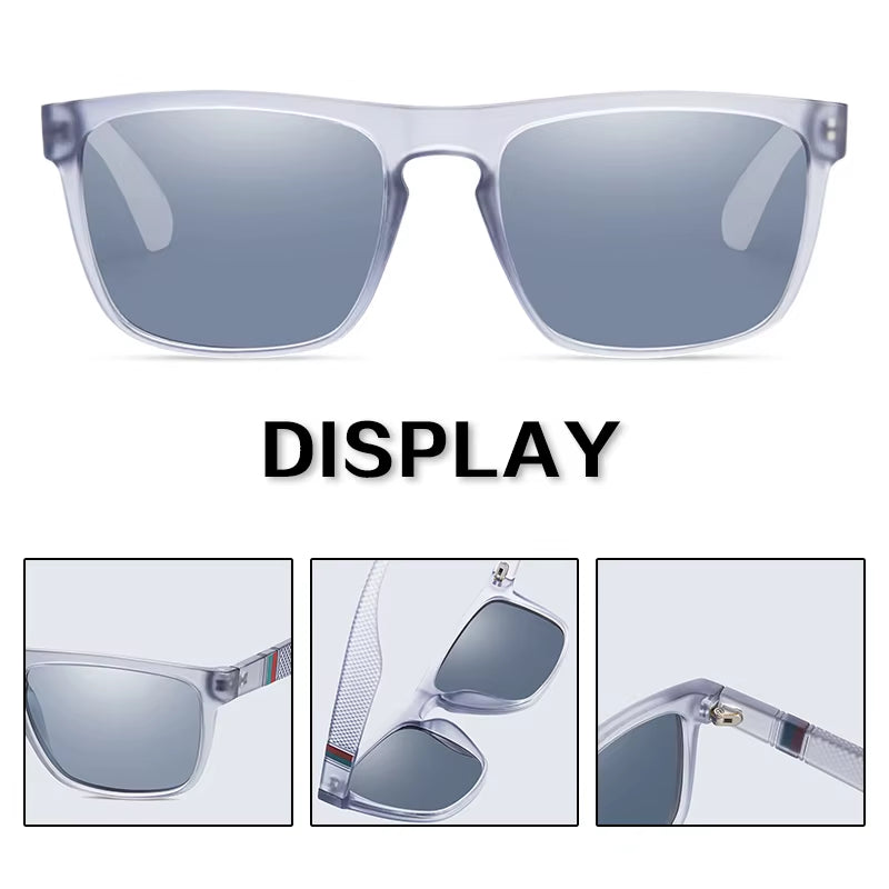 Fashion Square Vintage Polarized Sunglasses Men Women Retro Driving Fishing Sun Glasses UV400 Eyewear