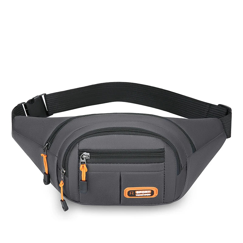 Multifunctional Mobile Waist Bag for Men and Women - Large Capacity, Splash-Resistant, and Durable for Construction and Business Use